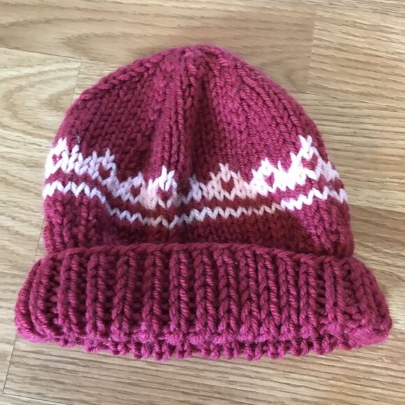 Set Of 3 Kids Winter Knit Beanie Hats With Pom-Pom - Picture 2 of 7